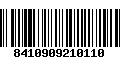 Código de Barras 8410909210110