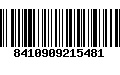 Código de Barras 8410909215481