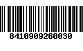 Código de Barras 8410909260030