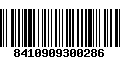 Código de Barras 8410909300286