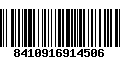 Código de Barras 8410916914506