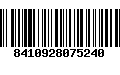 Código de Barras 8410928075240