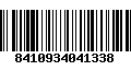 Código de Barras 8410934041338