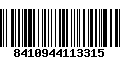 Código de Barras 8410944113315