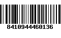 Código de Barras 8410944460136
