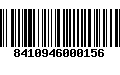 Código de Barras 8410946000156