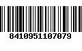 Código de Barras 8410951107079