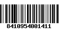 Código de Barras 8410954001411