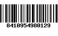 Código de Barras 8410954980129