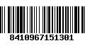 Código de Barras 8410967151301