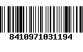 Código de Barras 8410971031194