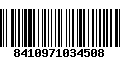 Código de Barras 8410971034508