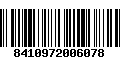 Código de Barras 8410972006078