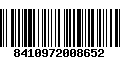 Código de Barras 8410972008652