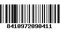 Código de Barras 8410972090411