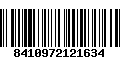 Código de Barras 8410972121634