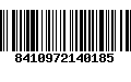 Código de Barras 8410972140185