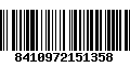 Código de Barras 8410972151358