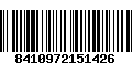 Código de Barras 8410972151426