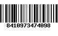 Código de Barras 8410973474098