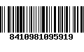 Código de Barras 8410981095919