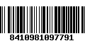 Código de Barras 8410981097791