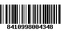 Código de Barras 8410998004348