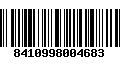 Código de Barras 8410998004683