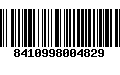 Código de Barras 8410998004829