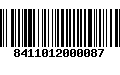 Código de Barras 8411012000087