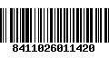 Código de Barras 8411026011420