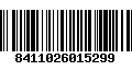 Código de Barras 8411026015299