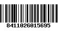 Código de Barras 8411026015695