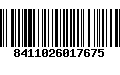 Código de Barras 8411026017675