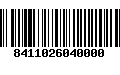 Código de Barras 8411026040000