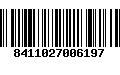 Código de Barras 8411027006197