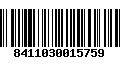 Código de Barras 8411030015759