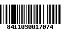 Código de Barras 8411030017074