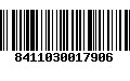 Código de Barras 8411030017906