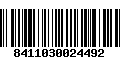 Código de Barras 8411030024492