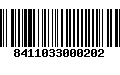 Código de Barras 8411033000202