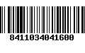 Código de Barras 8411034041600