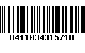 Código de Barras 8411034315718