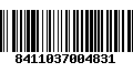 Código de Barras 8411037004831