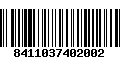 Código de Barras 8411037402002