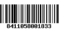 Código de Barras 8411058001833