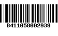 Código de Barras 8411058002939