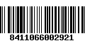 Código de Barras 8411066002921