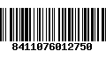 Código de Barras 8411076012750