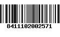 Código de Barras 8411102002571